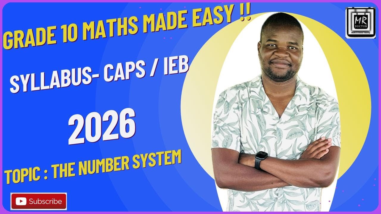 Grade 10 Maths term 1 2026 | Algebraic expressions | Number System