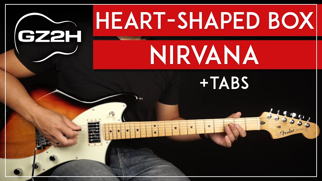 Heart Shaped Box Guitar Tutorial Nirvana Guitar Lesson |All Guitar Parts + TAB|