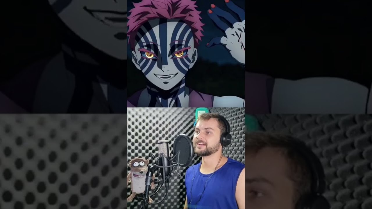 DUBLANDO O AKAZA do filme do DEMON SLAYER