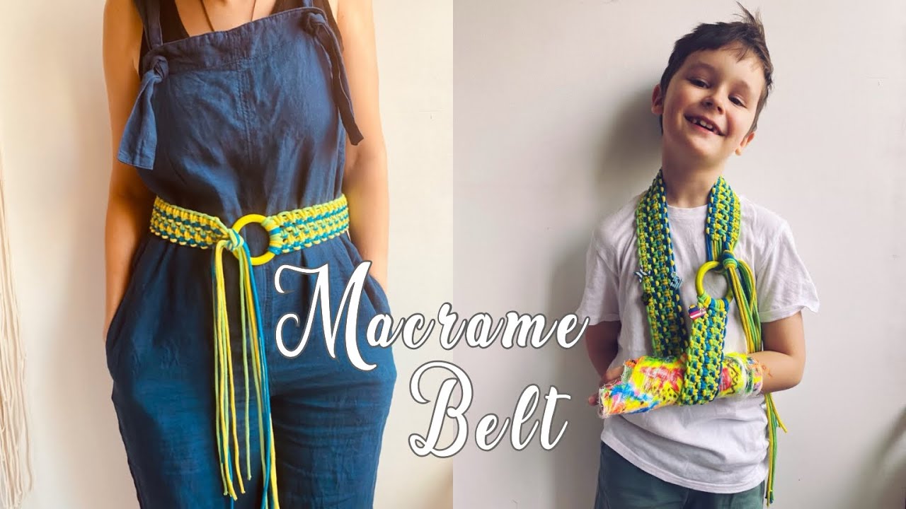 How to make belt /Tutorial Macrame Summer belt