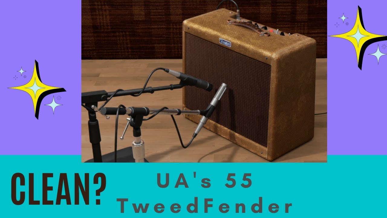 Clean Fender Tone  //  How to get a clean tone from Universal Audio's 55 Tweed Deluxe