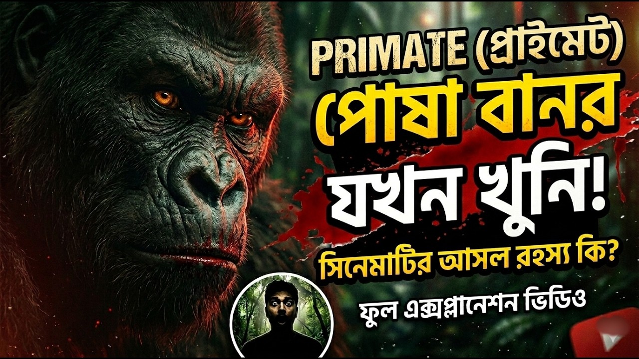 Primate Movie Bangla Explained in Bangla | Film Survey | Horror | Survival