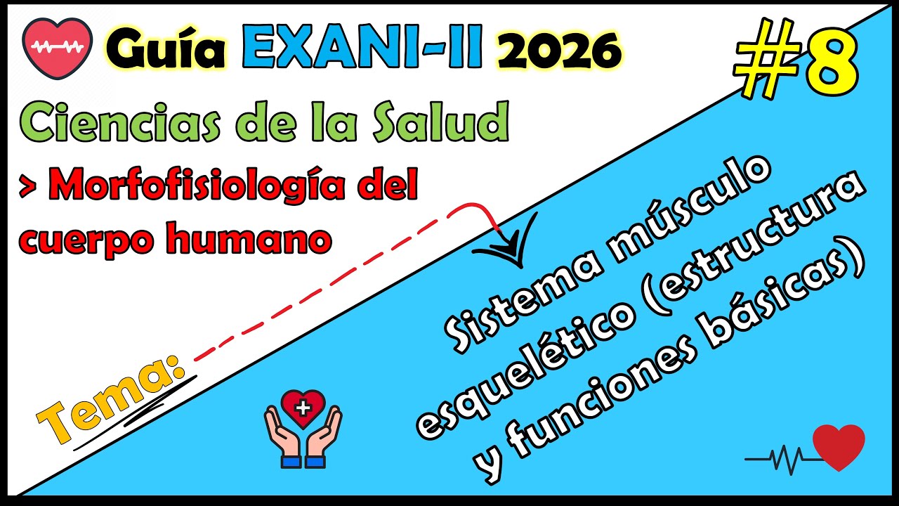 Curso EXANI II 2026 Ciencias de la Salud: Sistema músculo esquelético estructura y funciones #8