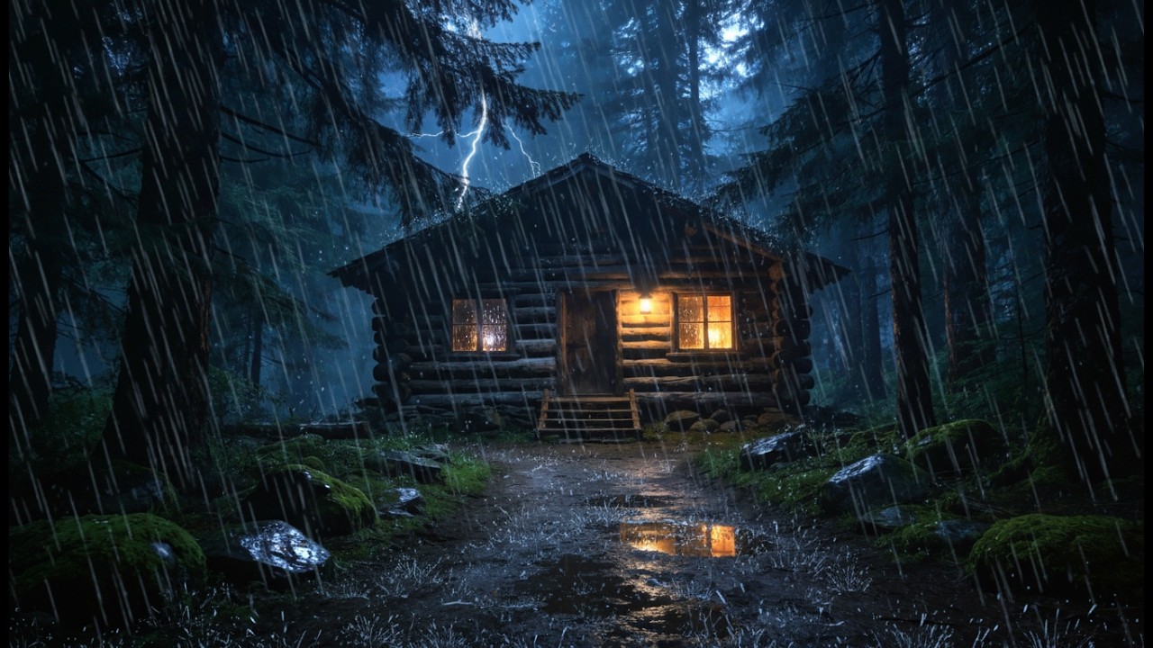 Cozy Cabin Rain Sounds for Sleeping - Experience Instant Calm & Deep Sleep Naturally