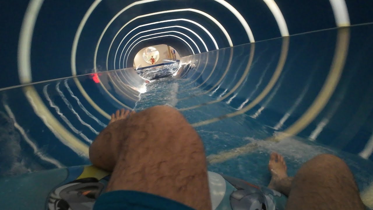 BOAT WATERSLIDE Blue Berry | 4K POV RIDE | AQUAPARK WROCLAW | POLAND