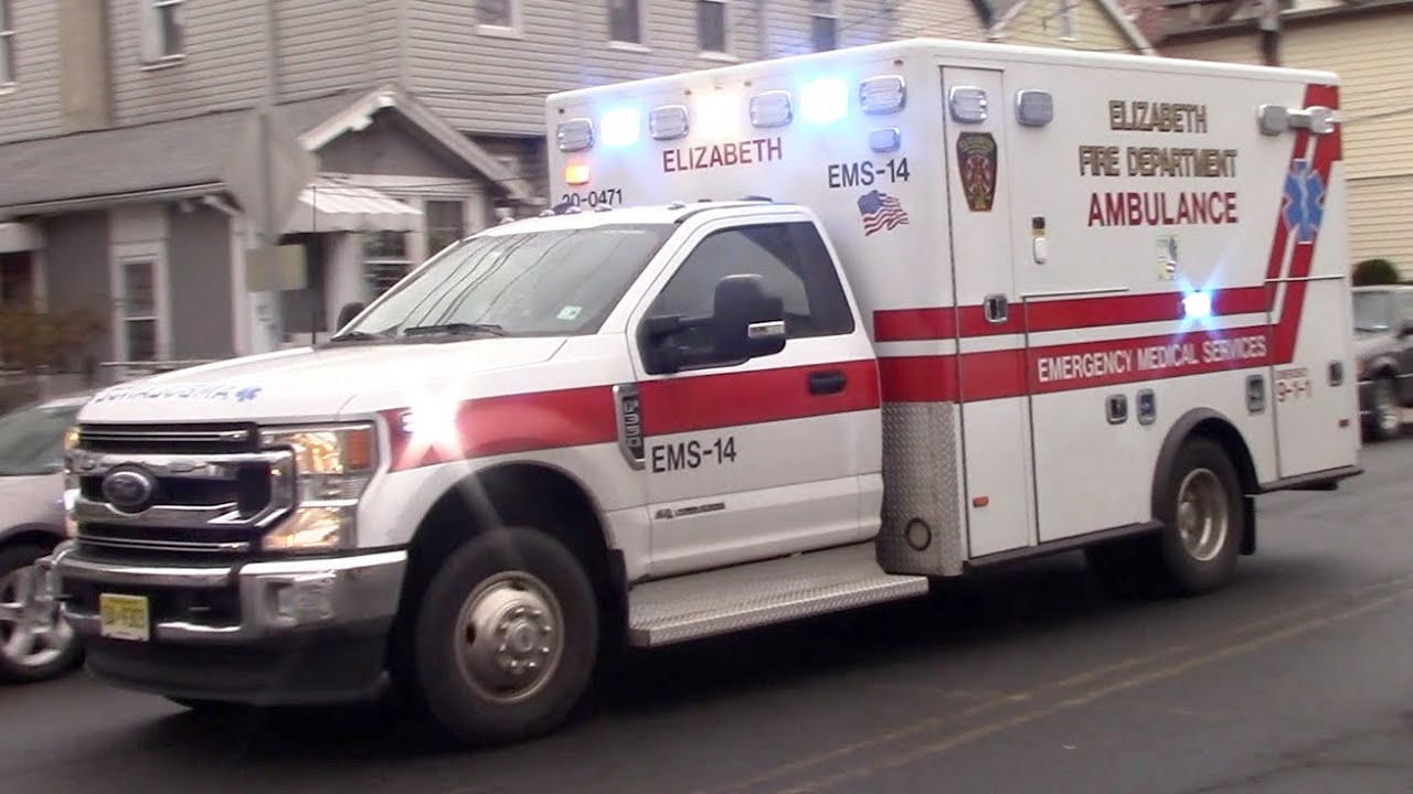 Elizabeth Fire Department EMS-14 Responding 4-11-25