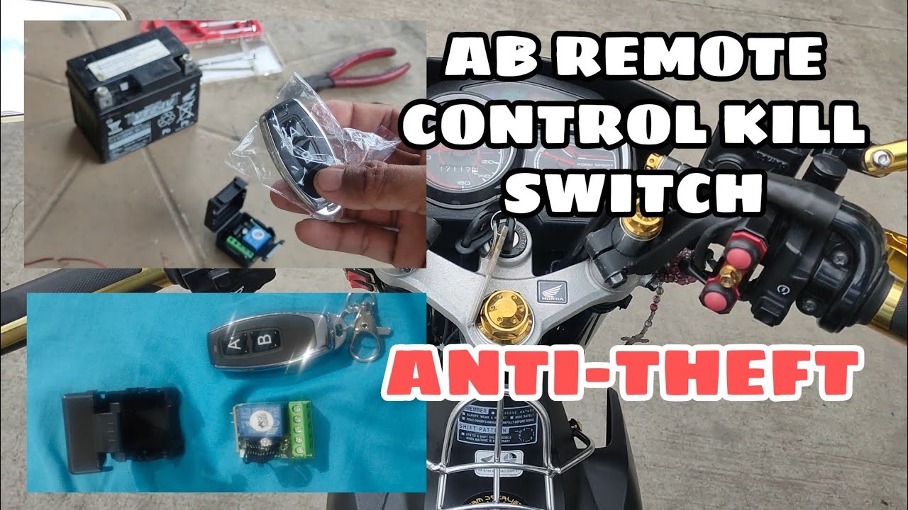 REMOTE CONTROL KILL SWITCH INSTALLATION IN YOUR MOTORCYCLE