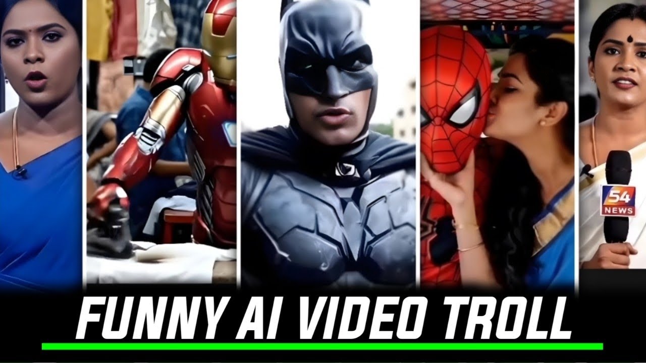 AI VIDEO TROLL TAMIL/BATMAN VS SPIDERMAN/AI NEWS TROLL/AI IRONMAN