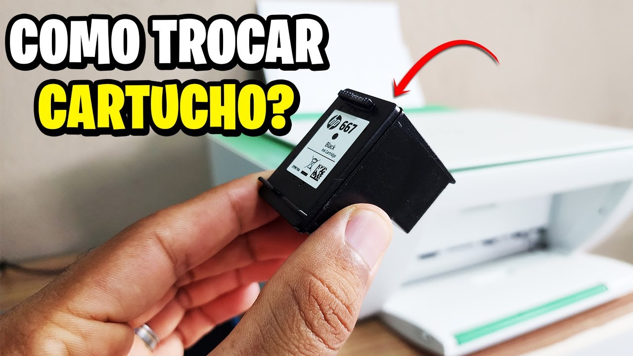 COMO TROCAR CARTUCHO DE TINTA DA IMPRESSORA HP PASSO A PASSO