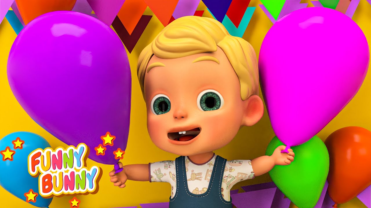 Balloon Race Song | Funny Bunny - أغاني الأطفال وقوافي الحضانة