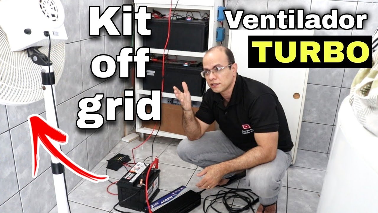 O que preciso para ligar um VENTILADOR na energia solar | Kit off grid