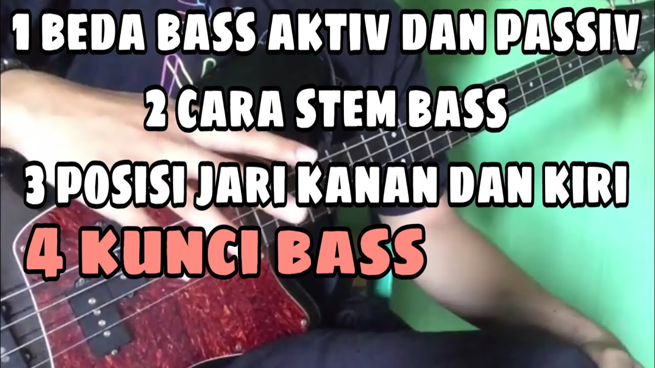 PAHAM SELURUH DASAR BASS DALAM 10 MENIT ||Belajar Bass