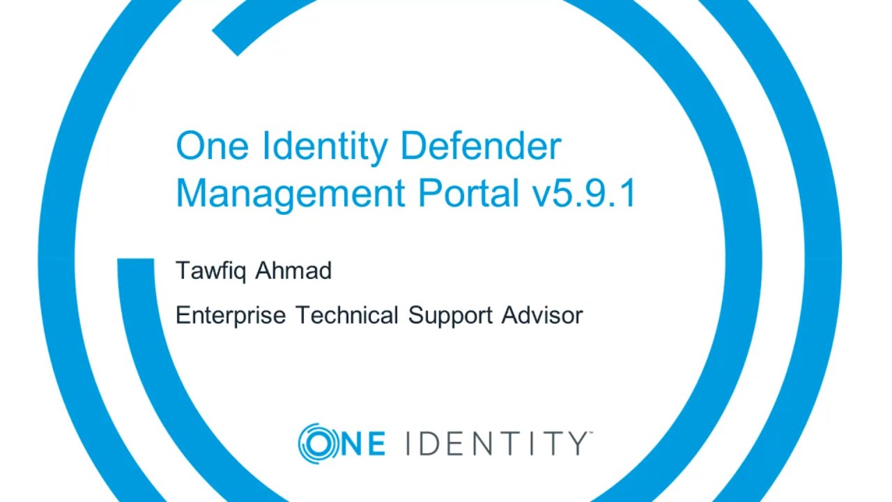 Installation and configuration of Defender Management Portal version 5.9.1
