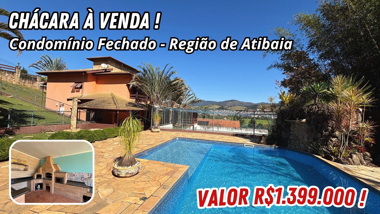 Vendido!!! Chácara à venda em Condomínio à apenas 01h de São Paulo! Atibaia, Valor de Oportunidade!