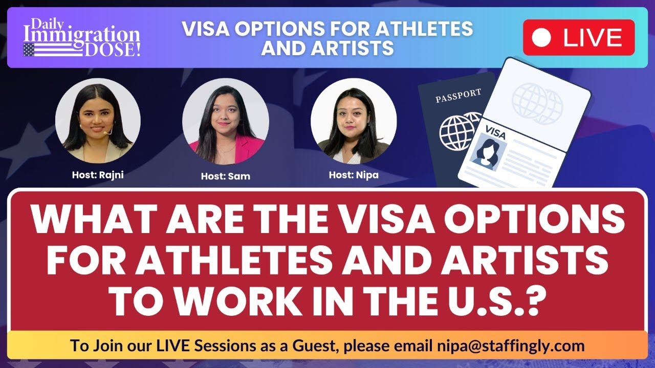 Visa Options for Indian Artists & Athletes to Work in the U.S. #athlete