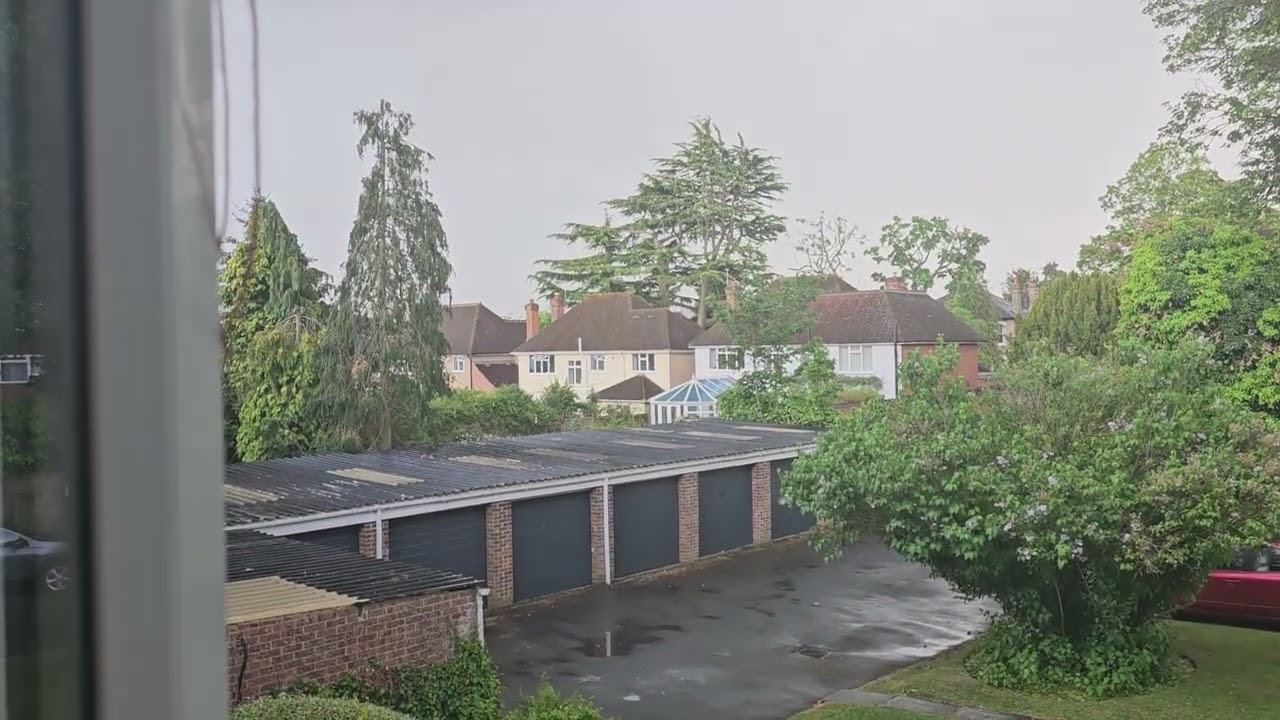 Loud Evening Thunderstorm Over Watford Hertfordshire UK 12th May 2025