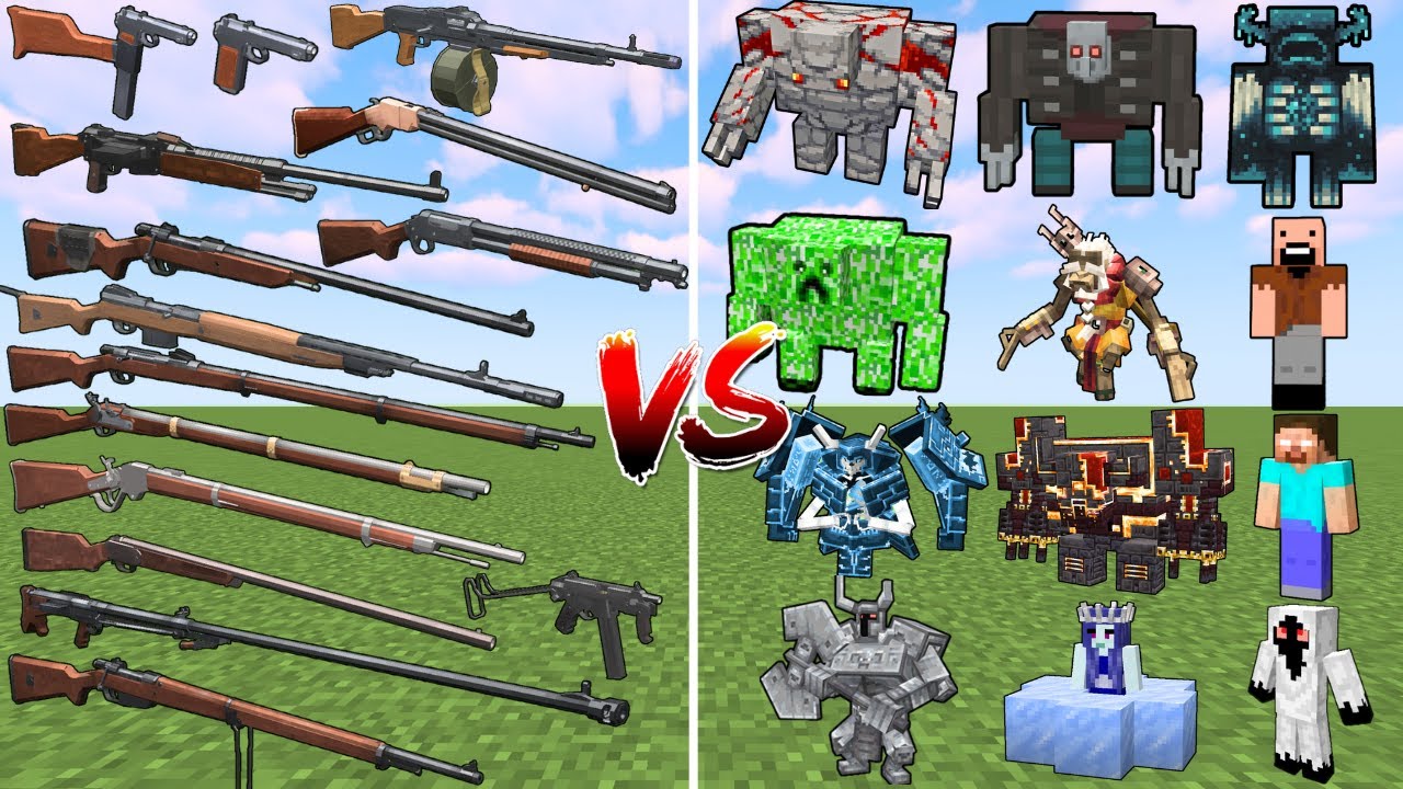 What TaCZ Chocolate Man: Retro Gunpowder Gun can Defeat the Most Minecraft Bosses in a Row?
