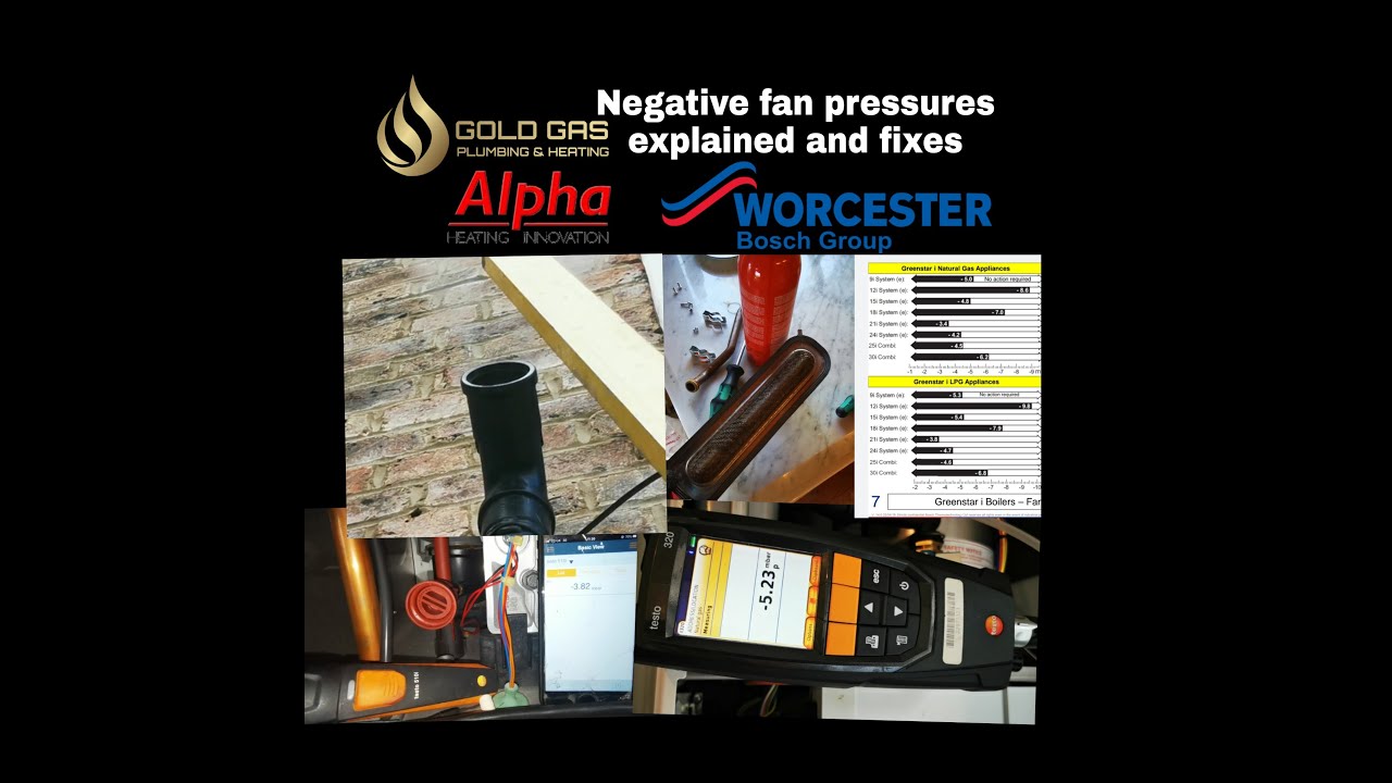 NEGATIVE FAN PRESSURES -  WORCESTER & ALPHA - HOW TO IMPROVE AND WHAT TO DO - ALL READINGS