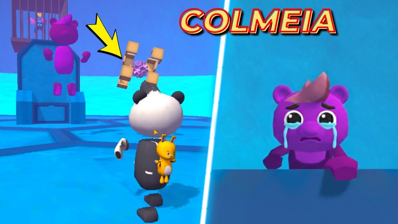 COLMEIA MALUCA🐝😂PANDA HERO ADVENTURE🔴UPDATE🔴imita&ccedil;&atilde;o SUPER BEAR ADVENTURE, jogo FAKE do super be