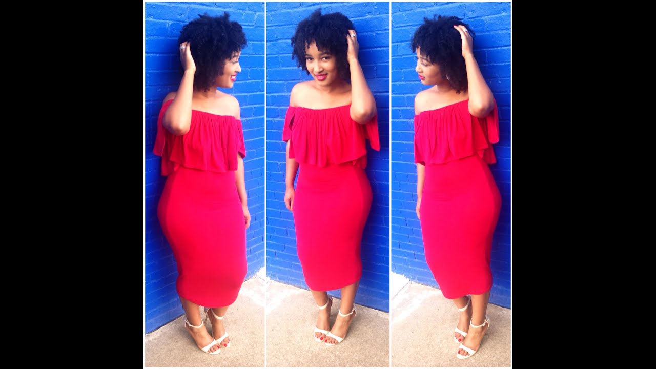 DIY: Off the Shoulder Crop Top and Pencil Skirt