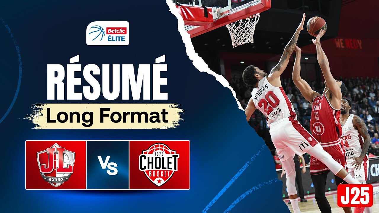 RISACHER vs SALAUN : duel de prospects ! - Bourg-en-Bresse vs Cholet - Résumé - Betclic Elite J25
