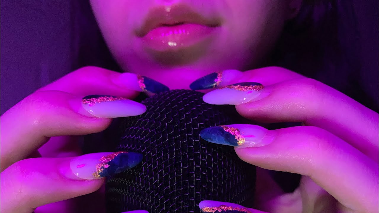 [ASMR - No Talking] 👄Mouth sounds + mic scratching + cork tapping👄