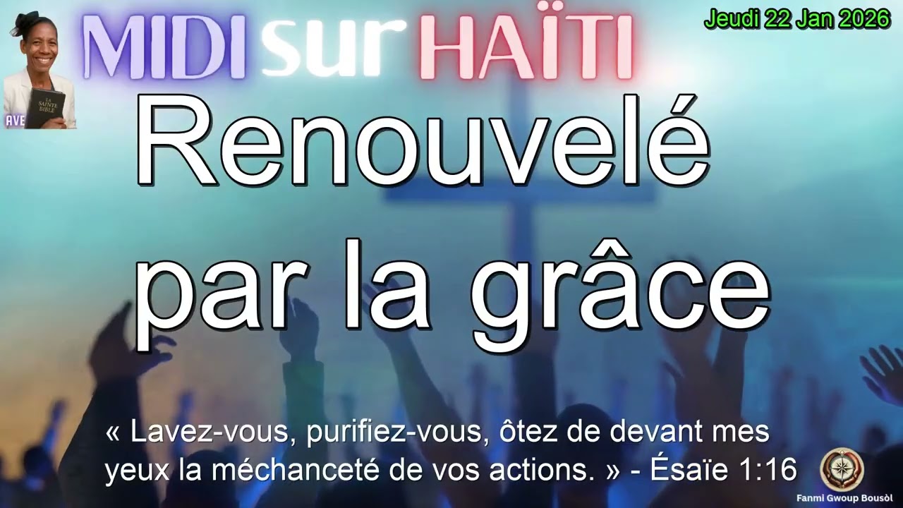 🌞 Midi sur Haïti avec Sœur Jesulla Barron | Jeudi 22 Jan 2026