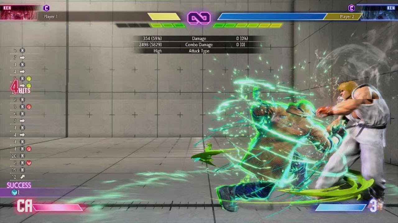 This looks like Ken's max damage corner combo(outdated)