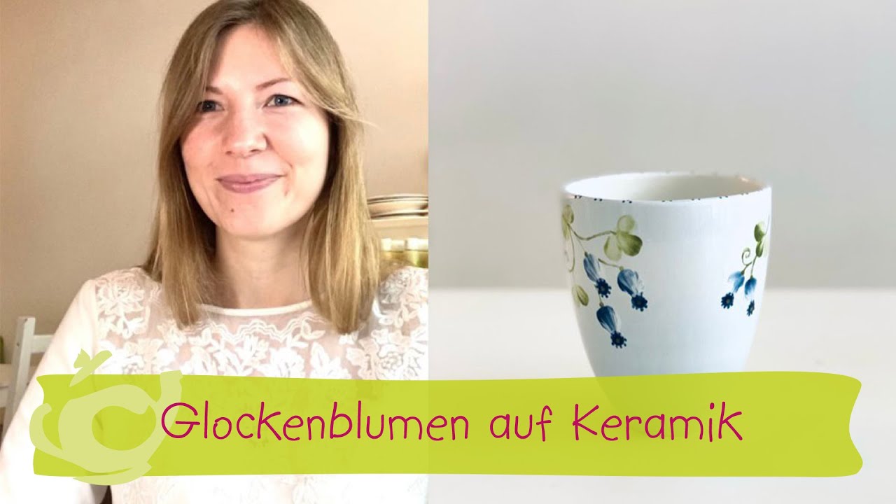 Wie du Glockenblumen ganz einfach malen kannst. pottery art cafe Köln