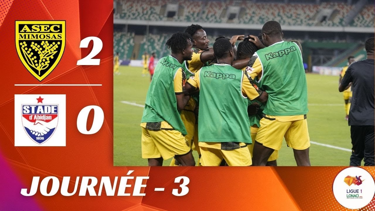 Résumé - J3 - Stade d'Abidjan Vs ASEC Mimosas - Ligue 1 Lonaci (2025-2026)