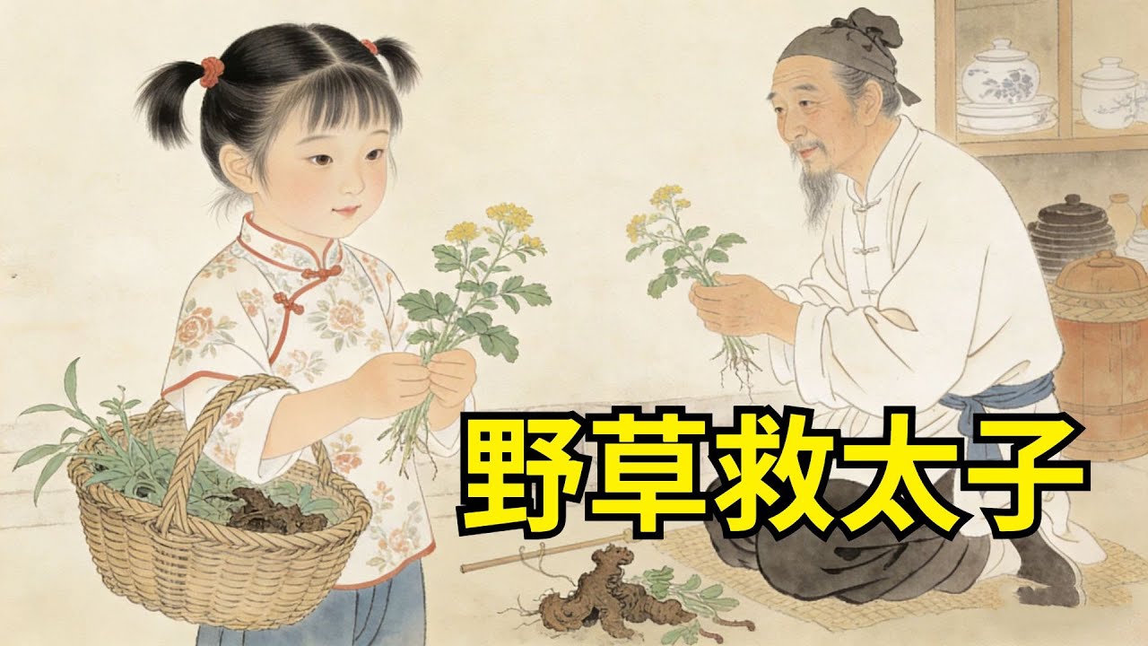 10歲丫頭挎破籃賣野草，街坊笑她瘋傻！老藥堂東家聞了跪地：這是失傳的龍涎香草，可救太子！全城官兵連夜尋她！【心事郵局】#民間故事#傳統故事#故事頻道#聽書#睡前故事#情感