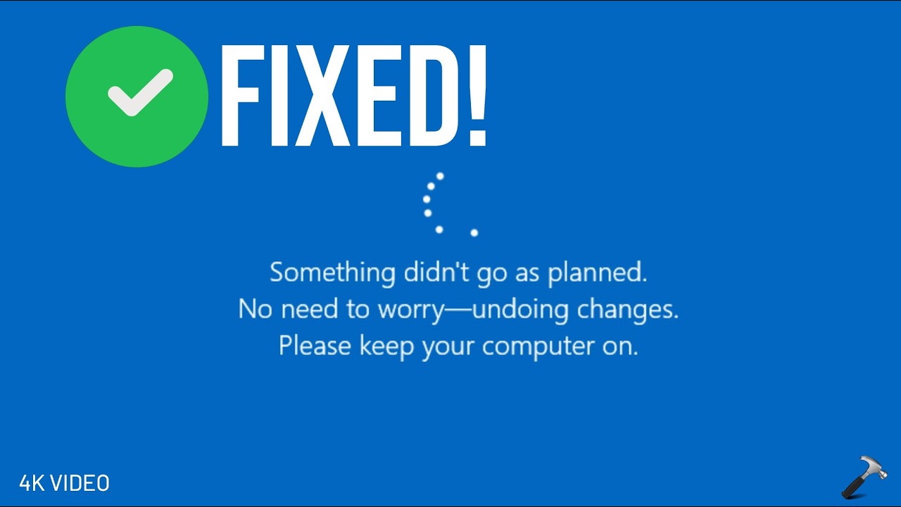 Solved: Something didn't go as planned in Windows 11