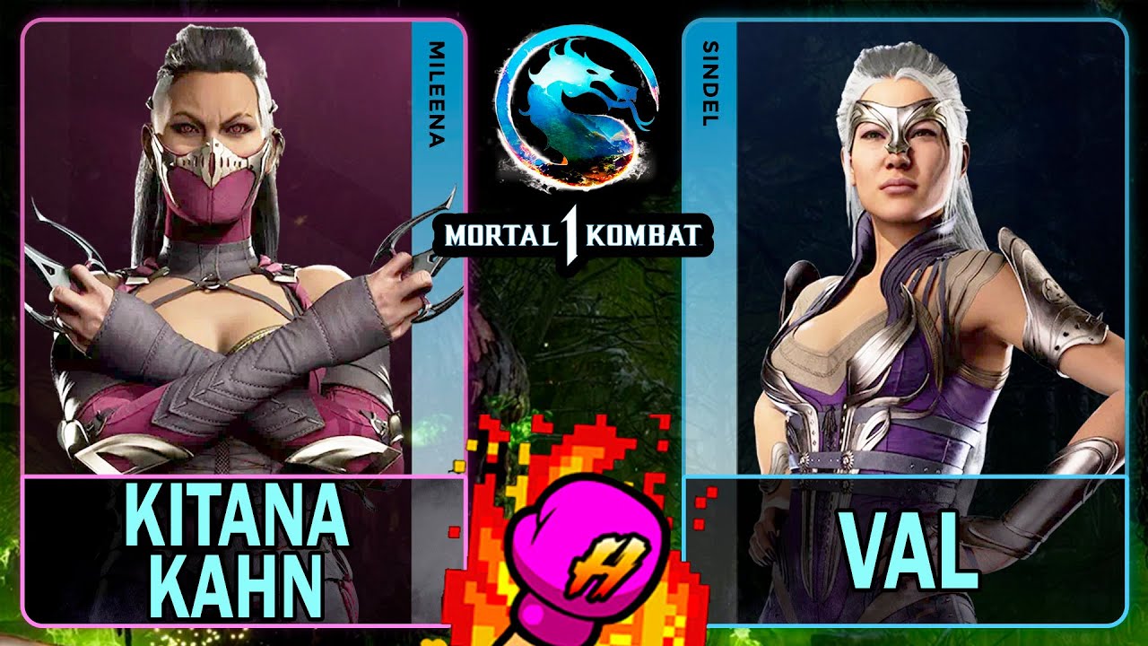MK1 Kitana Kahn (MILEENA) VS Val (SINDEL)🥊Mortal Kombat 1🥊4K 60ᶠᵖˢ