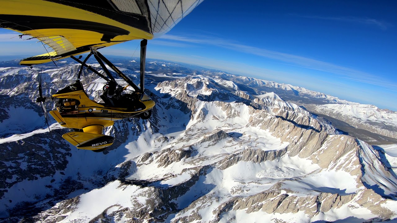 16,000 Feet Over Mt  Whitney with Ultralight Trike