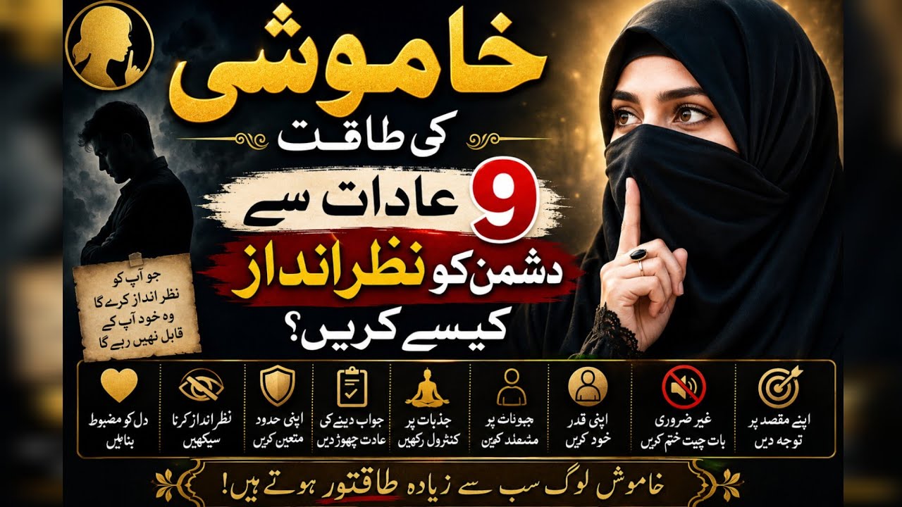 Silent power l l 9 habits of silent that transform your life l l Golden Routine Trends🧕😀