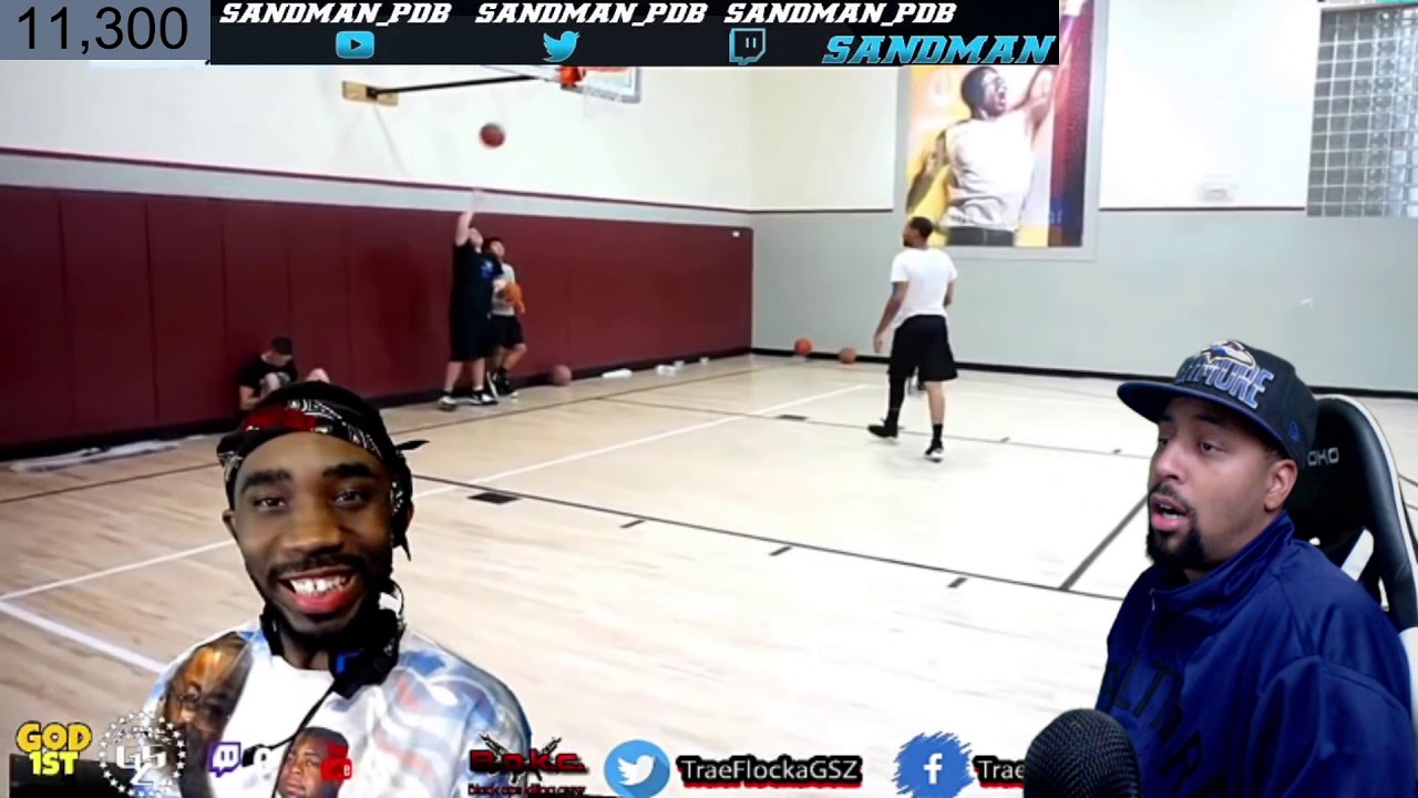 Reacting to Trae Flocka on my 1v1 IRL Basketball