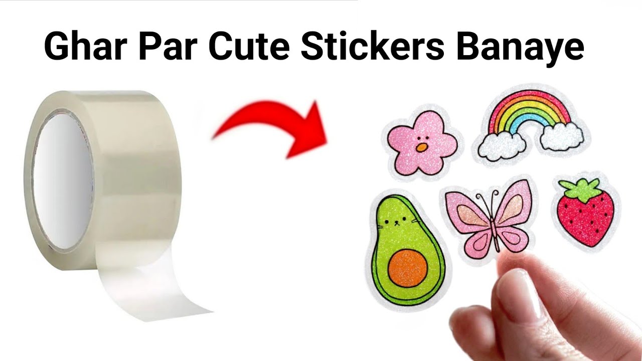 DIY Homemade 3d Stickers🤩🥰/how to make stickers at home/easy stickers making/kawai stickers