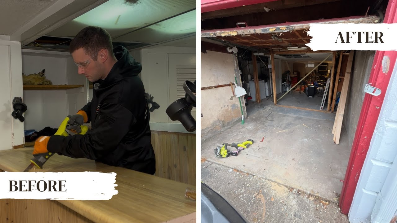Transforming My Garage: Demo Day at the Basement Bar (Part 1)