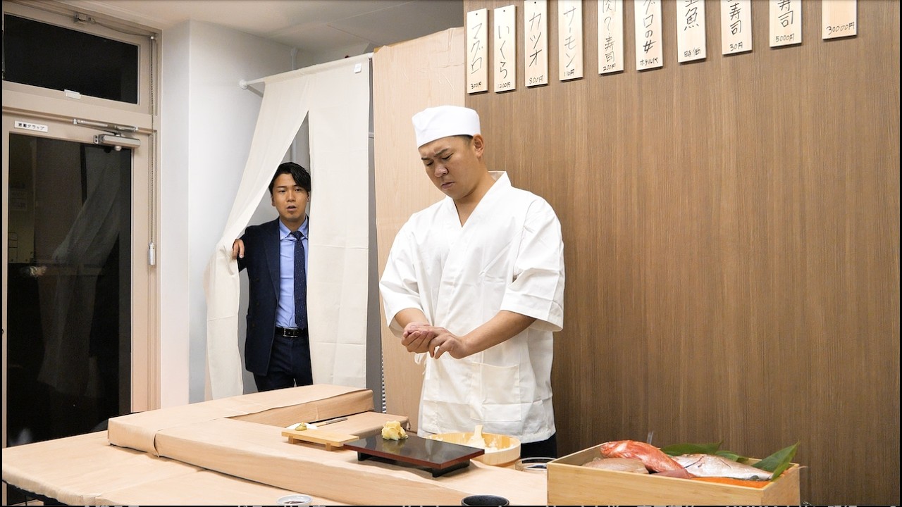 上司に内緒でオフィスで高級寿司屋をOPENしてみた。