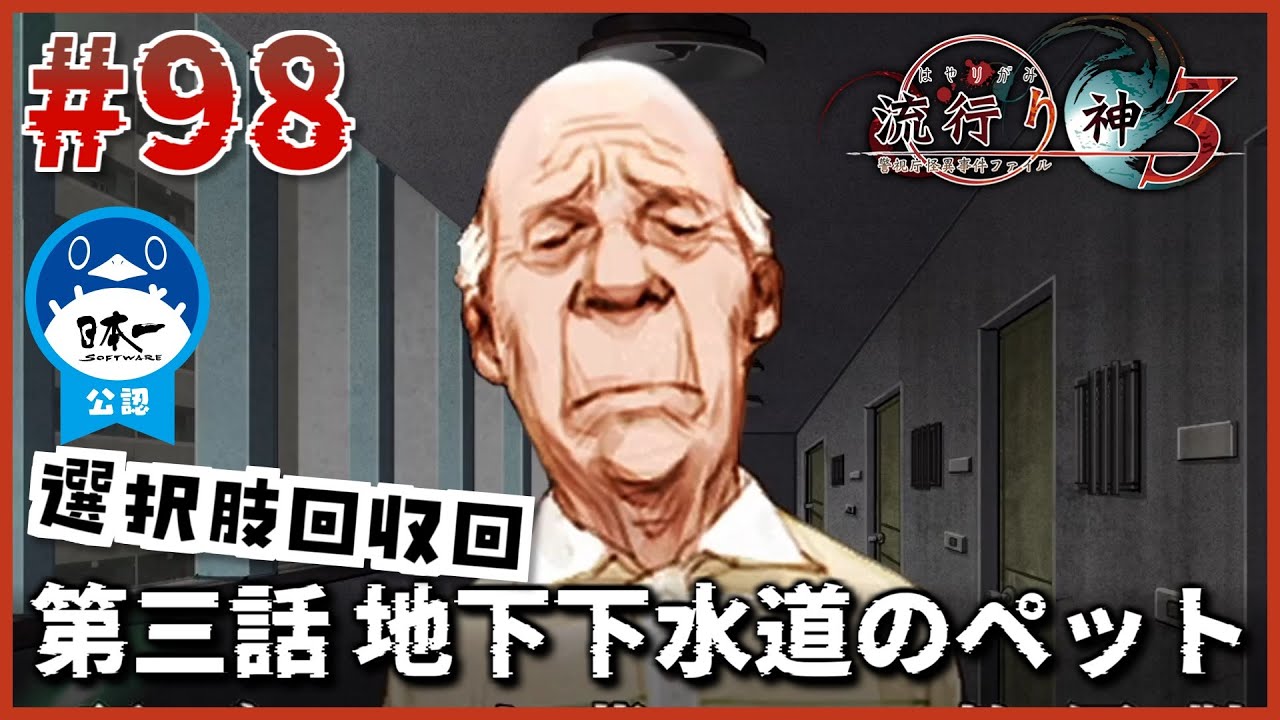 選択肢回収回。「第三話 地下下水道のペット」【流行り神3】【流行り神1・2・3パック】【女性実況】#98
