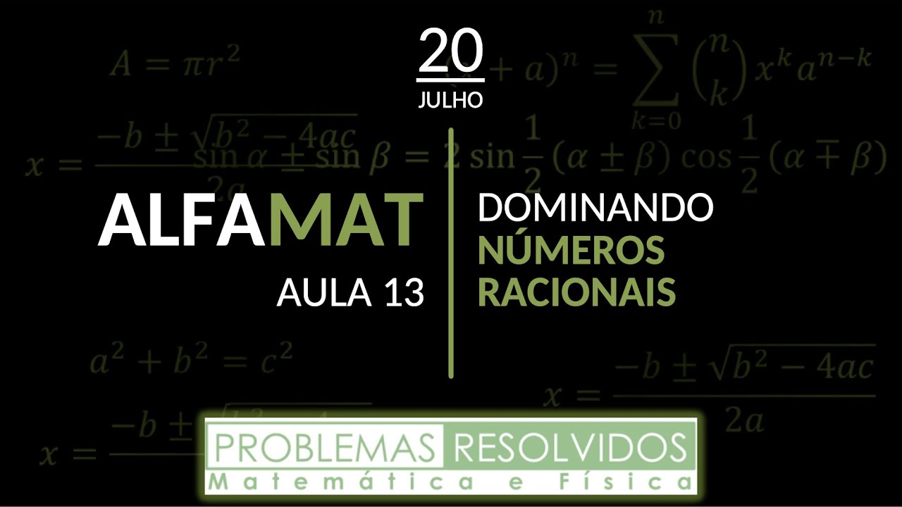 🔴 AO VIVO 🔴 ALFAMAT – 7ª Série – 13ª AULA – 20/julho/2021