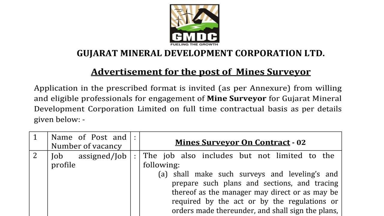GMDC Mines Surveyor Recruitment 2026 | GMDC में Mines Surveyor की नई भर्ती | Baitarani West, Odisha
