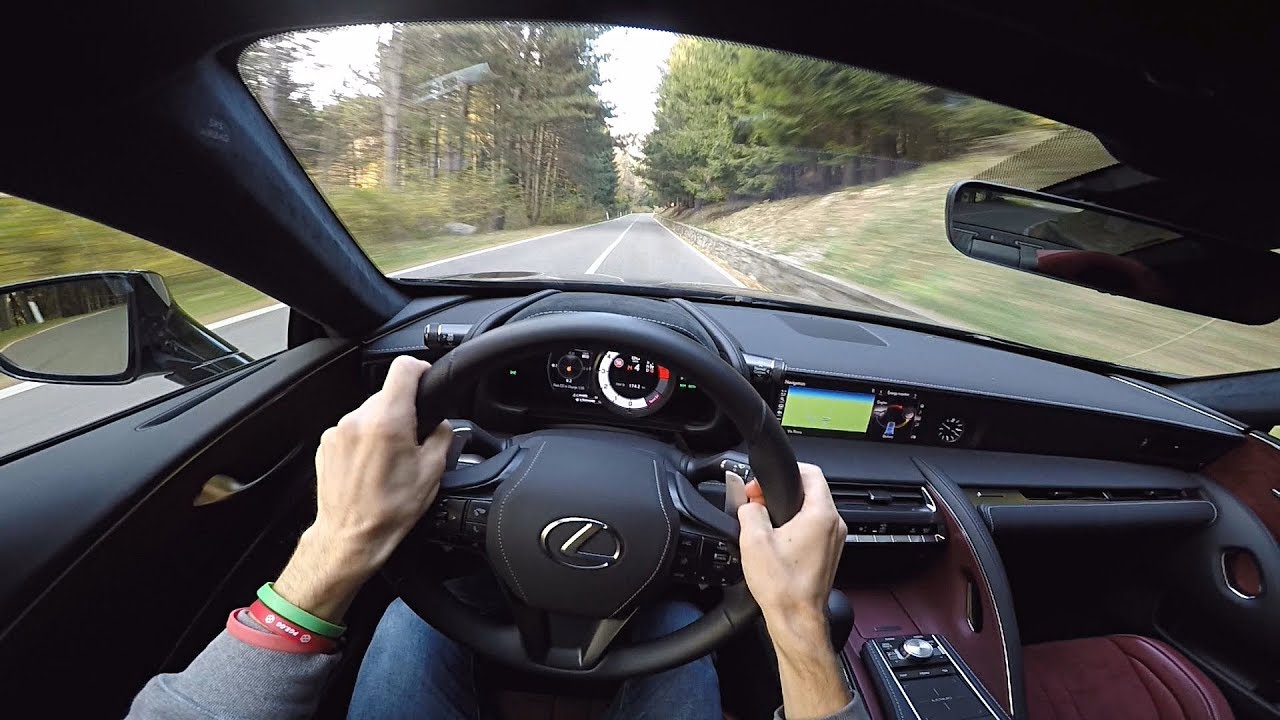 2018 Lexus LC500h POV Drive on Winding Roads - Lovely Engine Sounds!