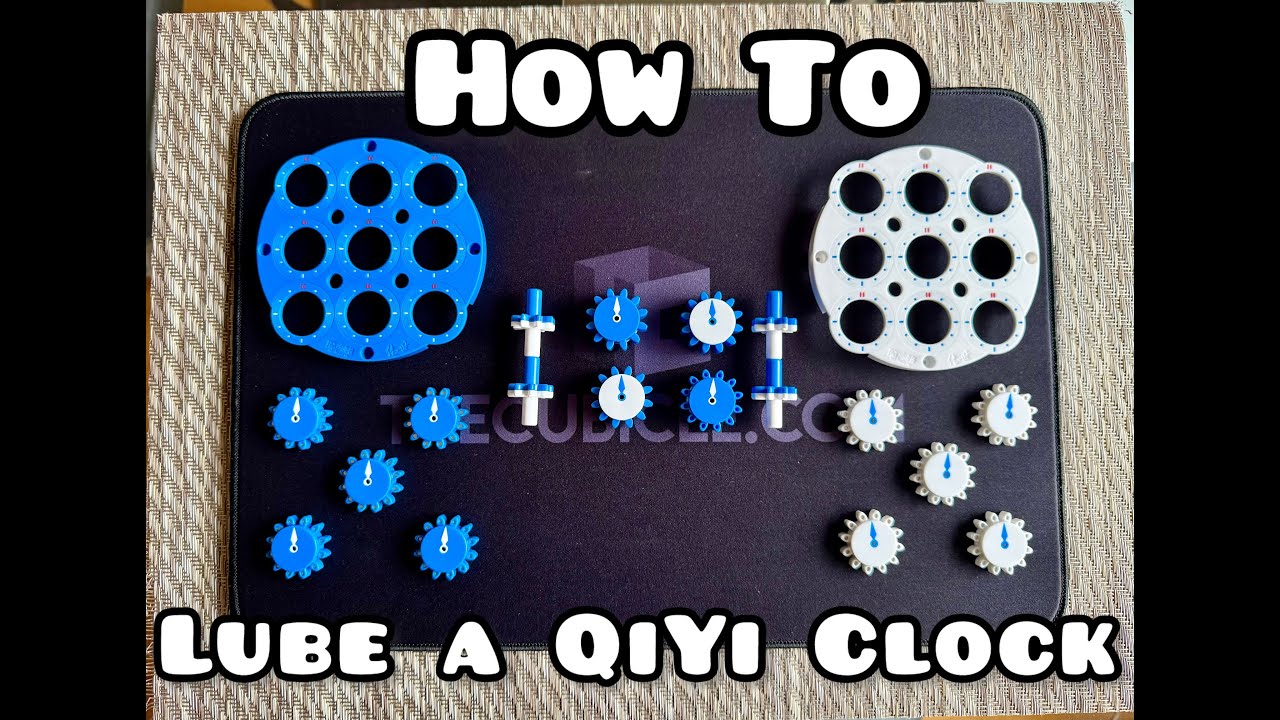 How to Lube and Assemble a Qiyi Clock | thecubicle.com  
