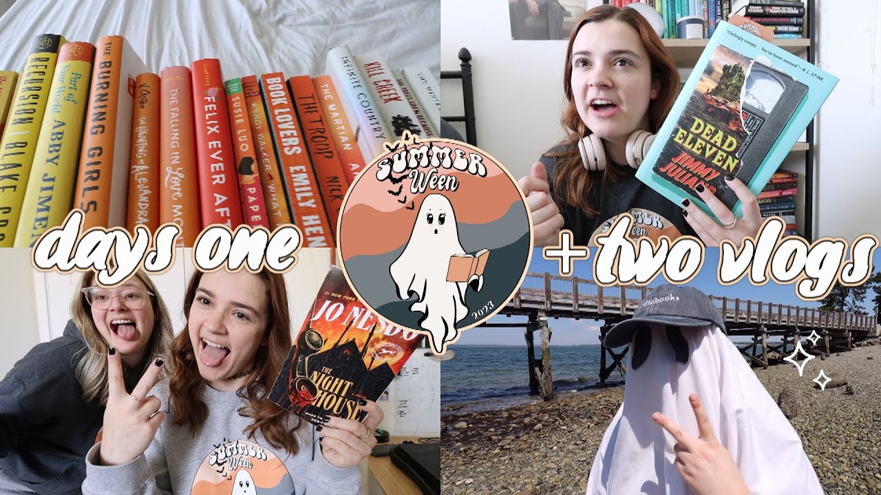 SUMMERWEEN DAYS 1 + 2 vlog || ghosts on the beach 👻 reading horror books, and speak now!!! ✨