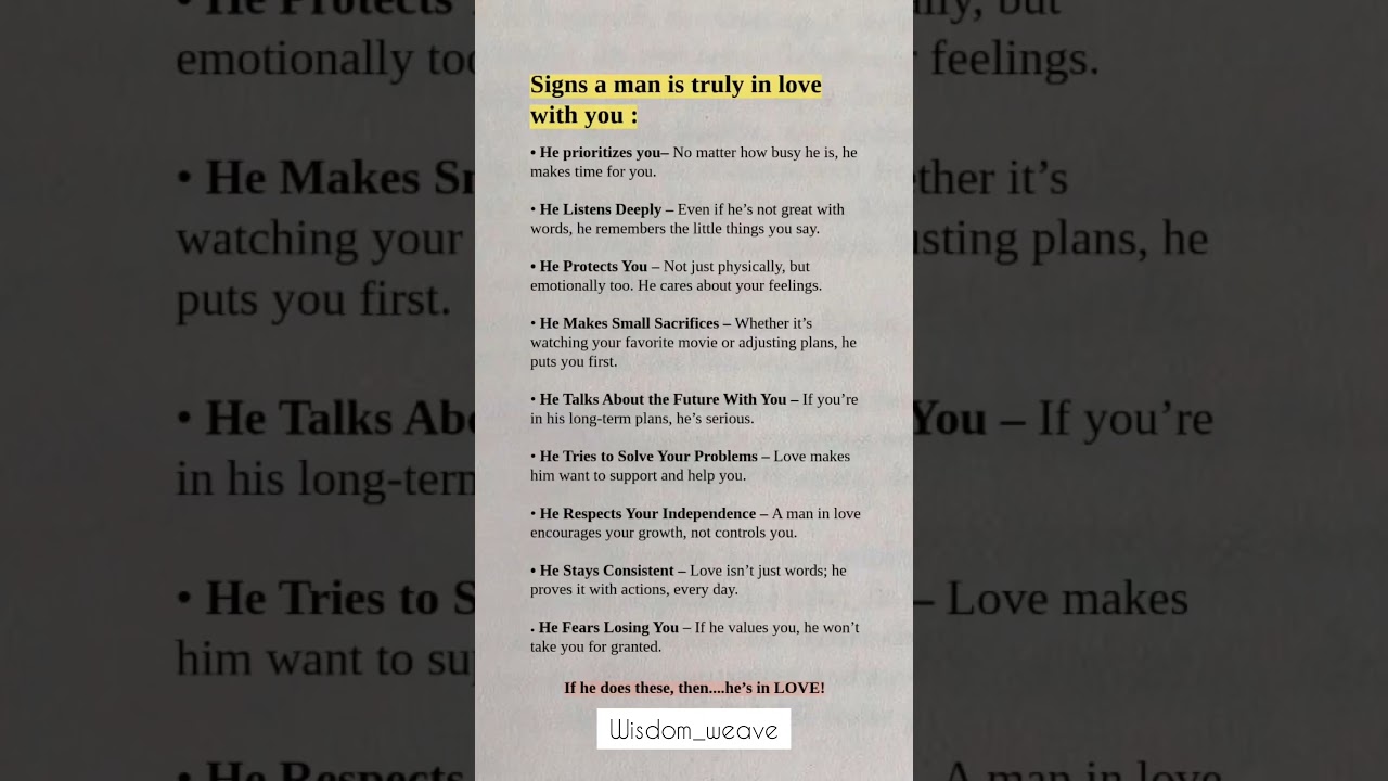 9 Signs He's Truly in LOVE With You 💘 (Must Watch!)