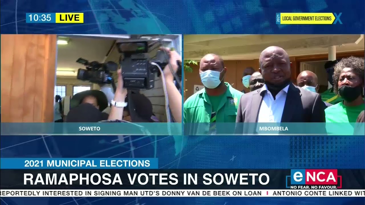 Ramaphosa, Mabuza cast their votes