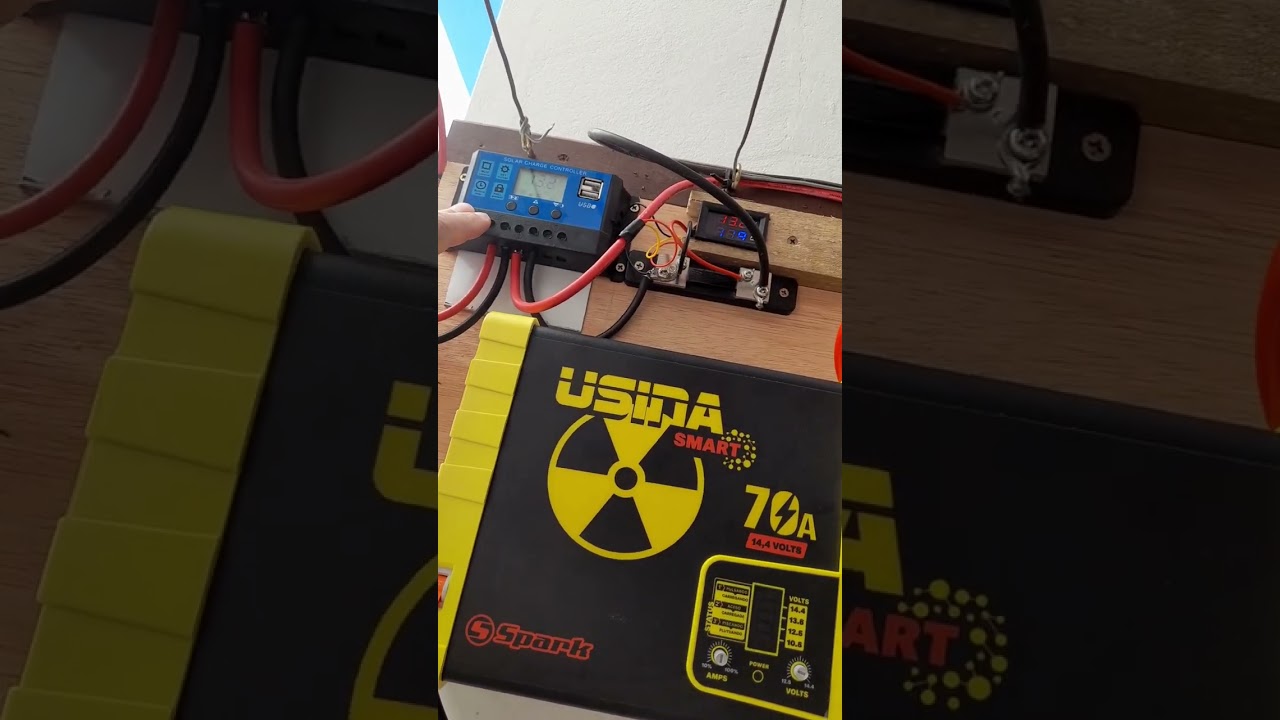 4 PLACAS 155W + FONTE USINA EM OFF GRID HIBRIDO