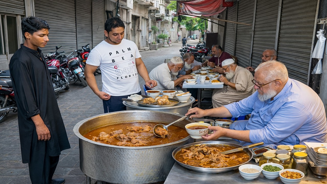 50 YEARS OLD DESI MURGH SHOP 😍 AUTHENTIC BREAKFAST PREPARATION | PAKISTAN STREET FOOD 🇵🇰🔥