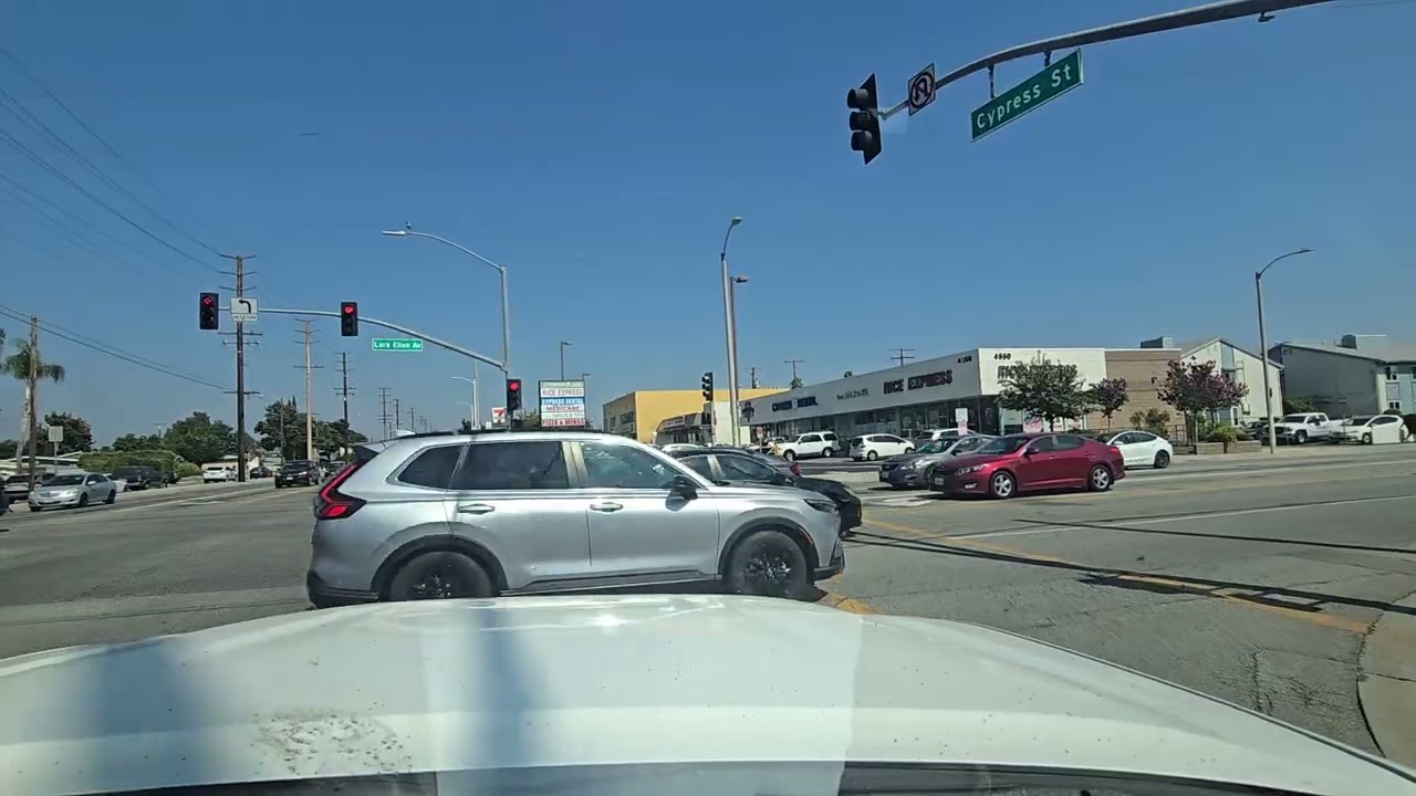 Driving around West Covina, CA